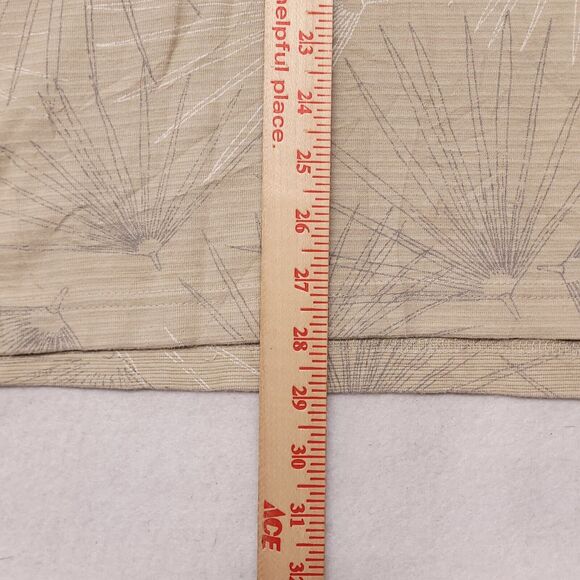 Arrow Casual Pullover Short Sleeve Polo Shirt Mens Size Medium M Beige - Picture 7 of 10